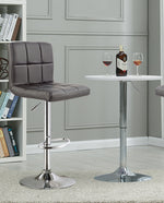 grey pu bar stools