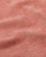 pink upholstered chair details