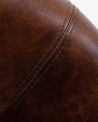 DUHOME San Diego round occasional chair dark brown details