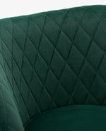 DUHOME Branson modern glam accent chairs dark green details