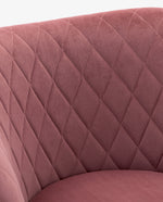 DUHOME Branson glam accent chair pink details