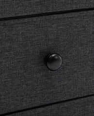 DUHOME 8 drawer double dresser black