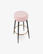 DUHOME bar stools with cushion seat pink  high quality