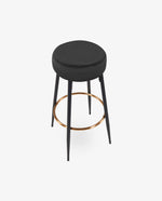 DUHOME padded metal bar stools black  online shopping