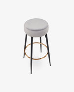 DUHOME round padded bar stools grey online shopping