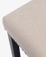Oakland Faux Linen Upholstered Bench