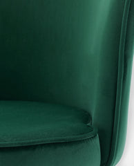 Oxnard Crisscross Velvet Barrel Chair