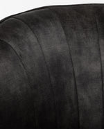 dark grey armless accent chair