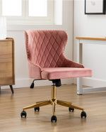 DUHOME diamond stitch office chair pink