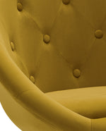 DUHOME velvet button chair earthy yellow high quality