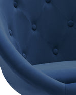DUHOME velvet vanity chair blue details