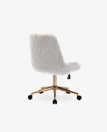 DUHOME fluffy pink desk chair