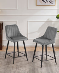 24"/30" New Orleans Padded Bar Stools Set of 2