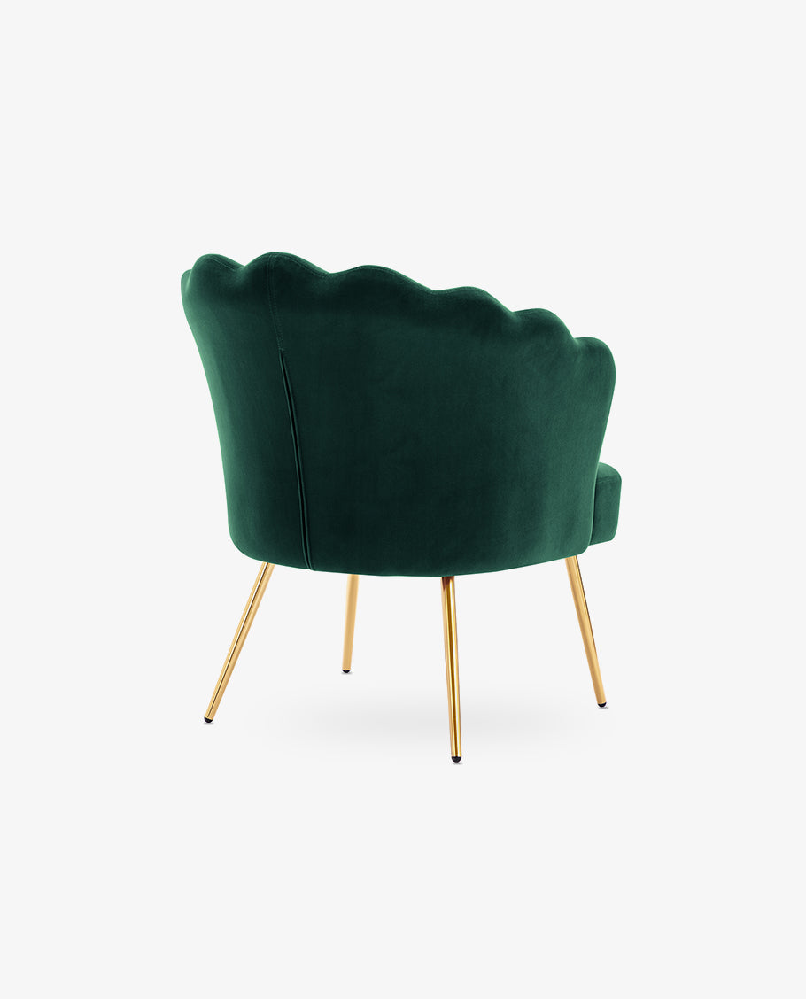 Emerald green scallop chair clearance