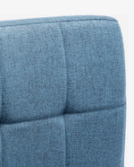 Kiplin Tufted Swivel Faux Linen Bar Stools Set of 2