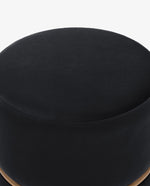 DUHOME round pink velvet ottoman