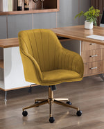 DUHOME grey office chair with arms