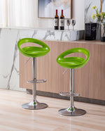 DUHOME swivel breakfast bar stools green