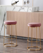 DUHOME modern bar stools pink