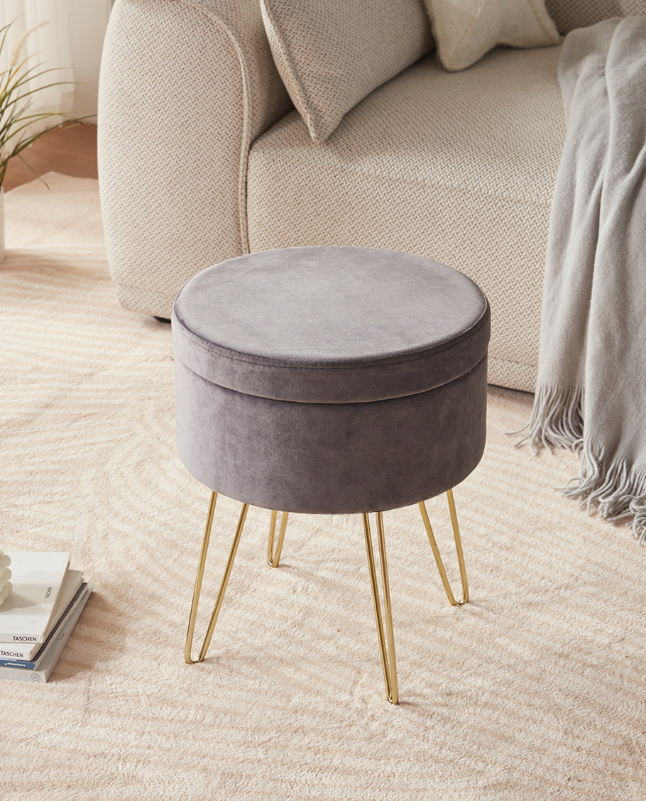 Foldable online vanity stool
