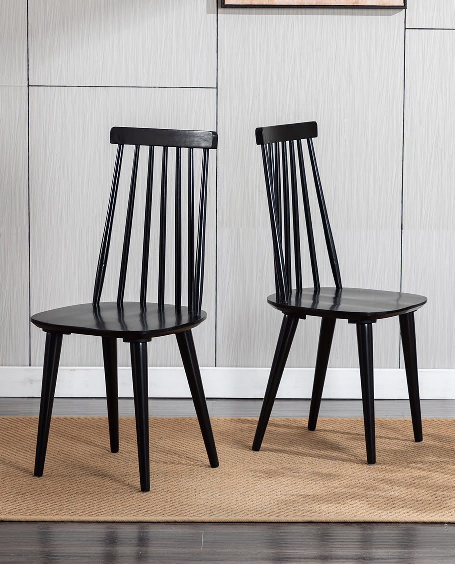 Cortez Farmhouse Wood Dining Chairs