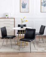 Owensboro Silver Legs Dining Chairs Set of 4
