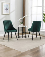 Paso Robles Velvet Tufted Dining Chairs Set of 2