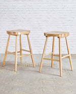 26" Vernal Wooden Shaker Counter Stools Set of 2