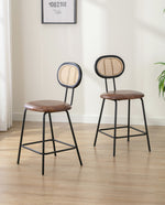 Kalamazoo Cane Back Counter Stools Set of 2