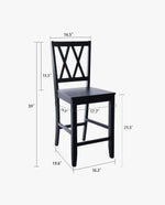 Wood Bar Stools Dimensions