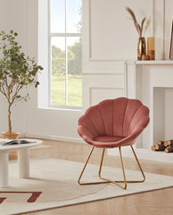 Monterey Blooming Flower Velvet Papasan Chair