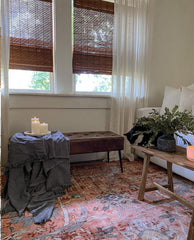 Taos Tufted Faux Leather Vanity Bench