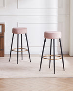 24"/30" Houston Round Bar Stools Set of 2